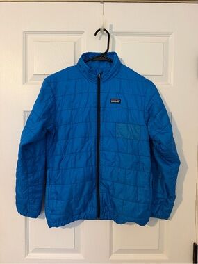Patagonia Kids Blue Quilted Puffer Jacket